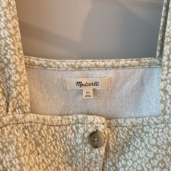 Madewell Floral Jacquard Button-Front Top Size XL - Picture 2 of 6